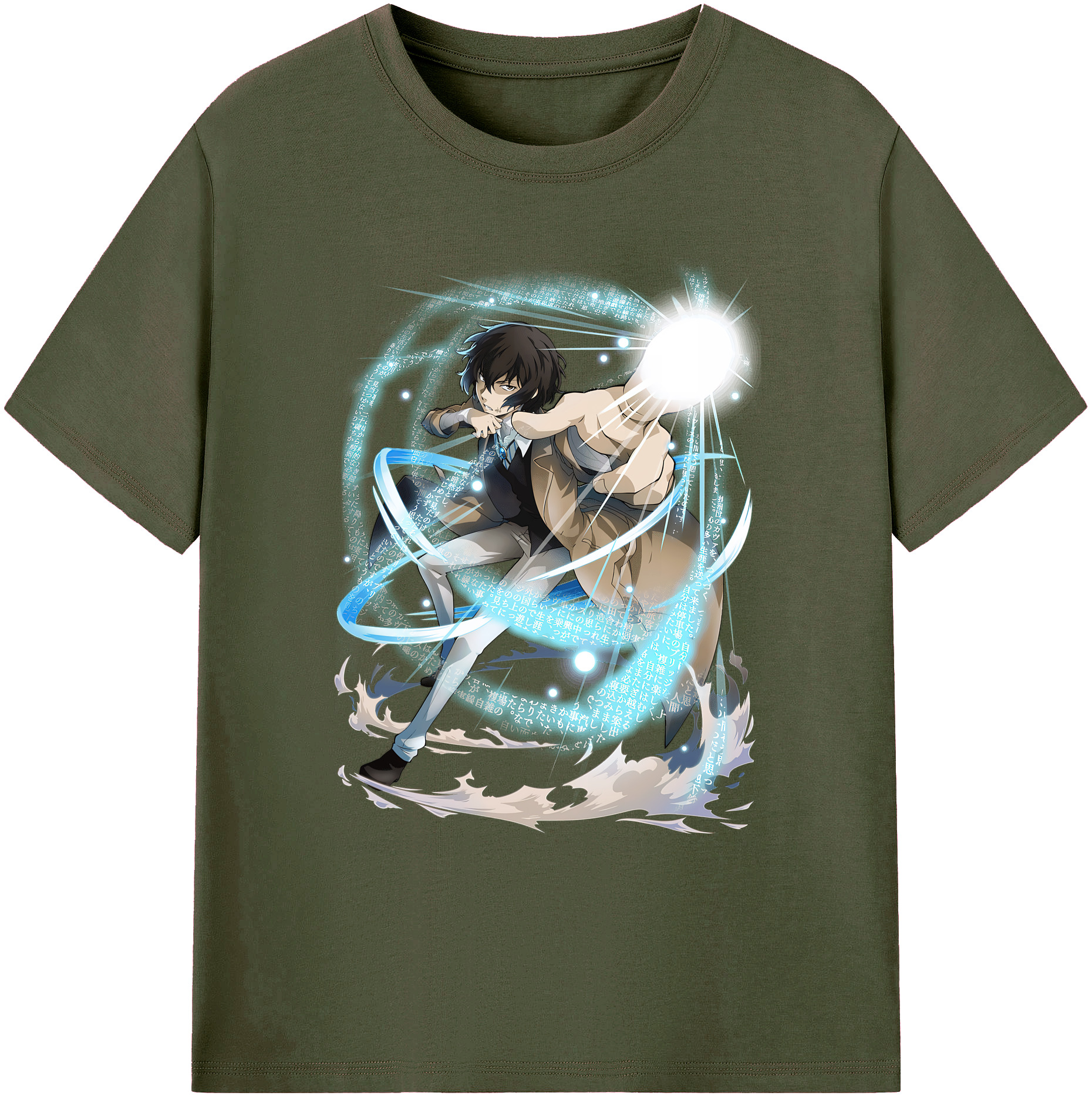（画像用） 文豪ストレイドッグス Bungo Stray Dogs 綿100％ メンズ半袖Tシャツ｜肌触りやわらか＆通気性